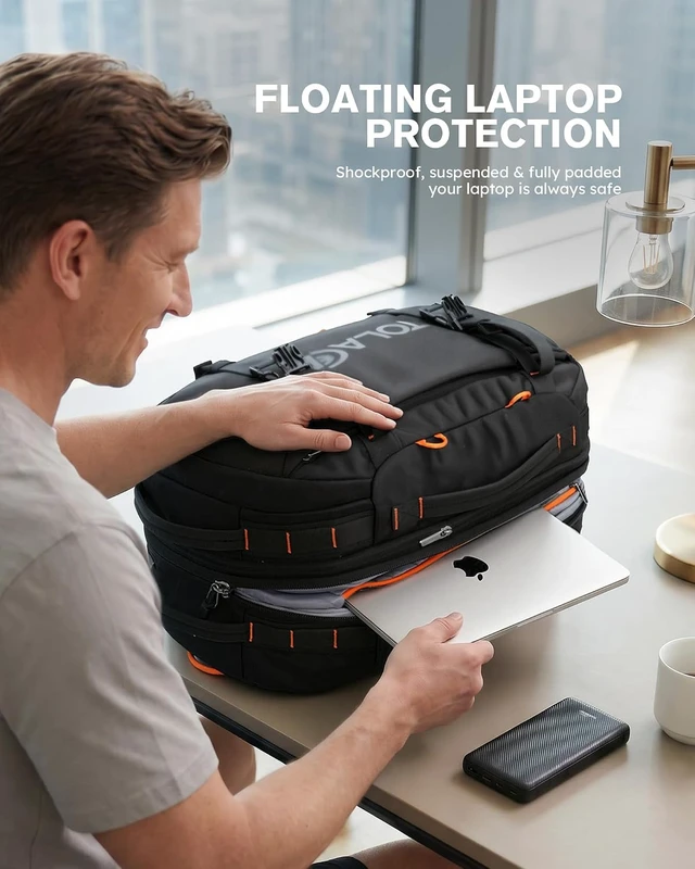 Alt view image 3 of 7 - Travel Backpack 40-50L 16 Laptop Carry On Duffle for Travel Work