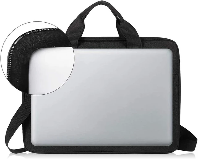 Alt view image 4 of 7 - Laptop Bag Carrying Case 15.6 Inch with Shoulder Strap Slim Waterproof Computer Sleeve Cover Compatible with MacBook Pro 15/16 15-16 Inch Laptop Black