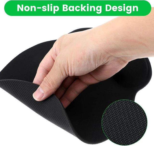 Alt view image 6 of 7 - 6 Pcs Mouse Pad and Keyboard Wrist Rest - Ergonomic Wrist Pad for Computer Keyboard and Mouse Pad Memory Foam Wrist Support for Comfy Typing (Classic Black)