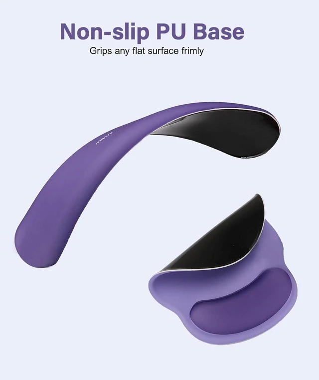 Alt view image 5 of 7 - Wrist Rest Support for Mouse Pad&Keyboard Set Imperial Purple