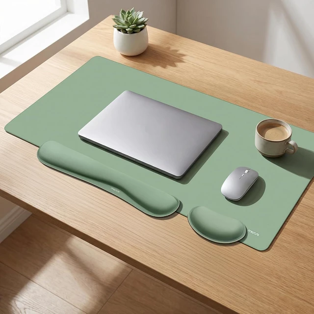 Alt view image 7 of 7 - Keyboard Mouse Pad Set Gaming Mouse Pad&Keyboard Wrist Rest
