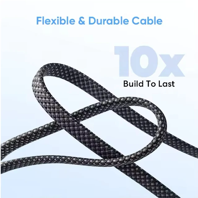 Alt view image 7 of 7 - 4-in-1 USB C Cable 6FT 60W Fast Charging Cord Multiple Ports Charger Adapter with USB C/USB A Port Compatible with iPhone16/15/14/13/12/Pro/ Multi Charging Cable