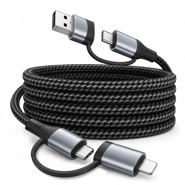 Main image of 4 in 1 Multi Charging Cable USB2.0 Data TransferFast Charging 1m