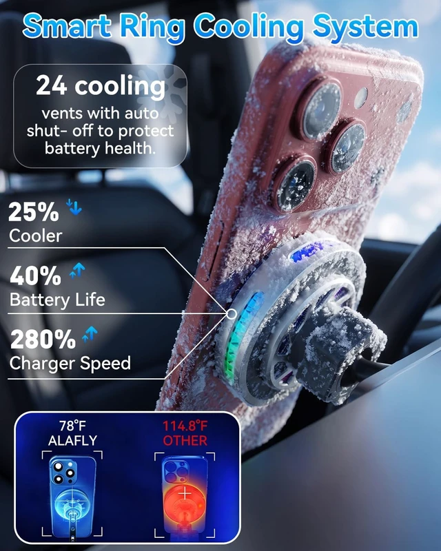 Alt view image 3 of 7 - 25W Wireless Car Charger Mount Design for Hyundai Ioniq 5