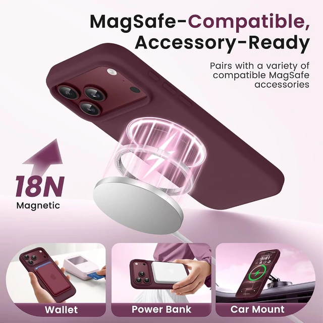 Alt view image 2 of 7 - for iPhone 18-Pro Case/17 Pro Case Compatible with MagSafe