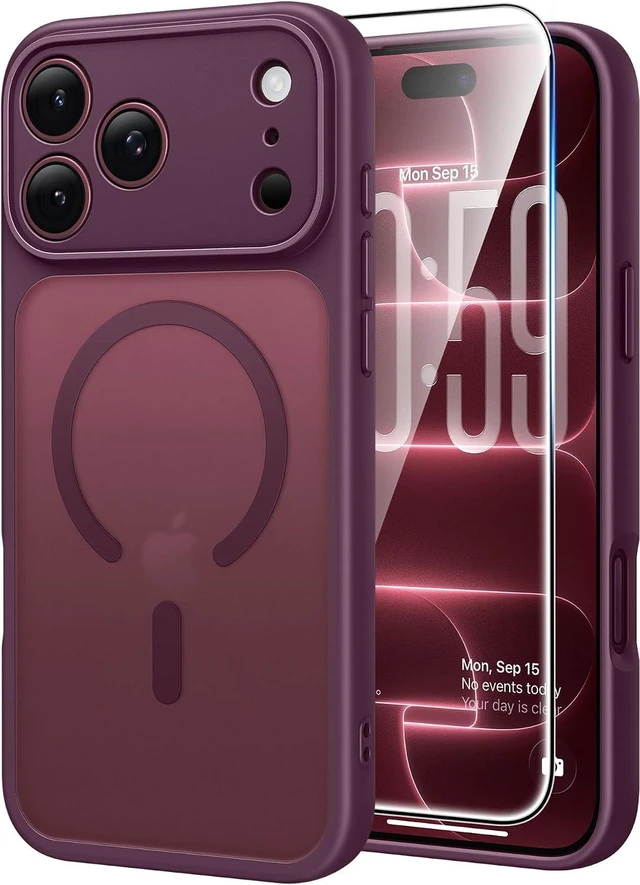 Main image of for iPhone 18 Pro Case / 17 Pro Case Fit for MagSafe Burgundy