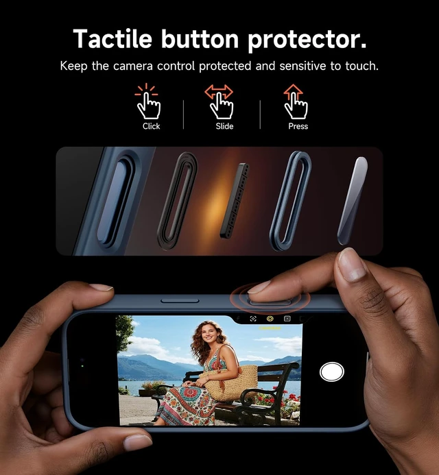 Alt view image 5 of 7 - for iPhone 18 Pro Max Case for MagSafe Camera Cover Blue