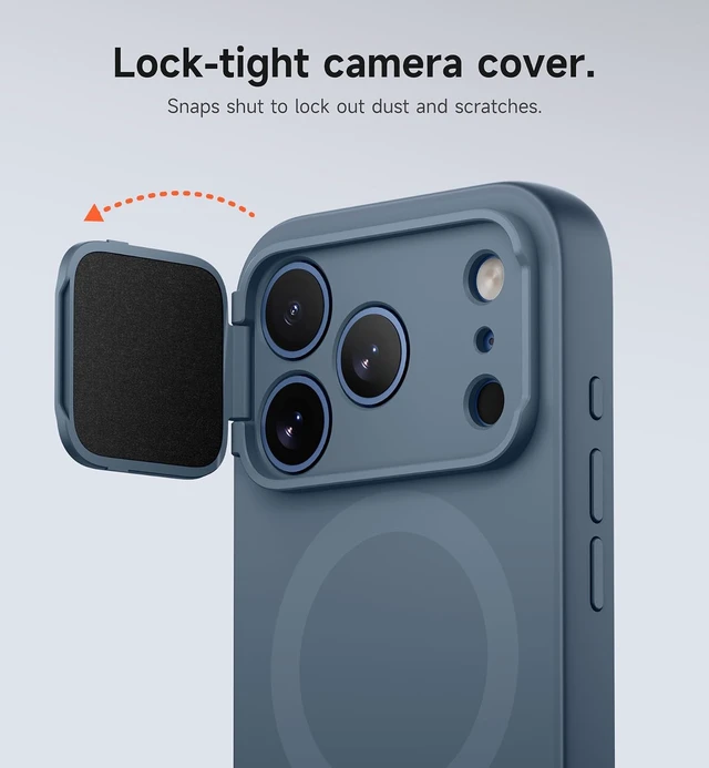 Alt view image 4 of 7 - for iPhone 18 Pro Max Case for MagSafe Camera Cover Blue