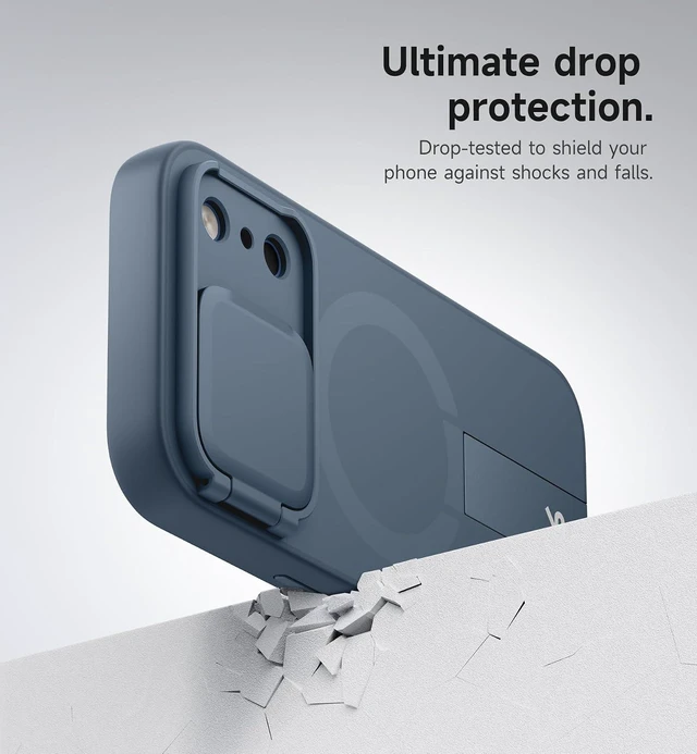 Alt view image 7 of 7 - for iPhone 18 Pro Max Case for MagSafe Camera Cover Blue