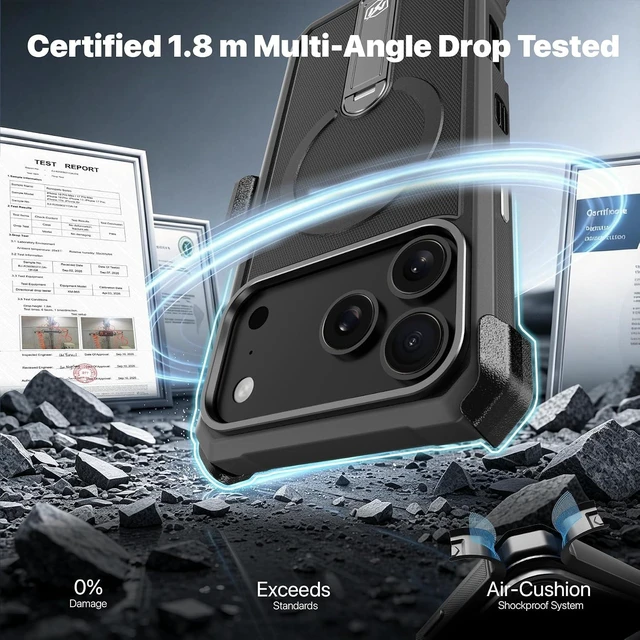 Alt view image 4 of 7 - Magnetic Case Compatible with iPhone 18 Pro Max and 17 Pro Max