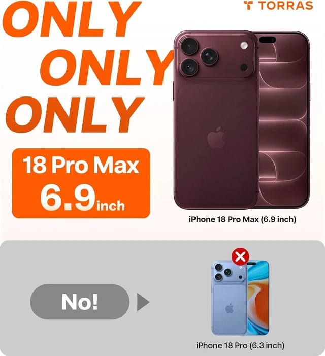 Alt view image 3 of 7 - for iPhone 18 Pro Max Case Crystal Clear Anti-Yellowing Clear 6.9