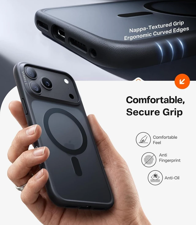Alt view image 7 of 7 - Stronger Magnetic & Shockproof for iPhone 18 Pro Max Case Slim Black
