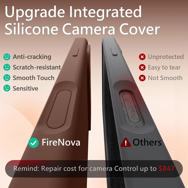 Alt view image 2 of 7 - Magnetic for iPhone 18 Pro Case 6.3 Light Brown