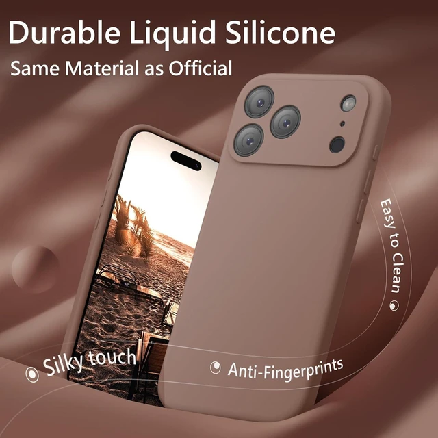 Alt view image 4 of 7 - Magnetic for iPhone 18 Pro Case 6.3 Light Brown