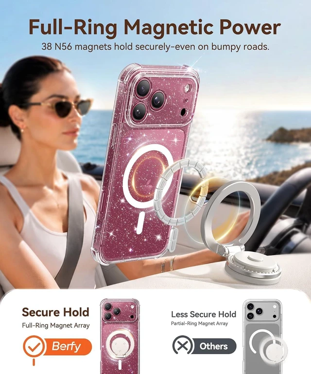Alt view image 3 of 7 - for iPhone 18 Pro Case/iPhone 17 Pro Case for Women 6.3