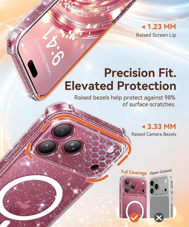 Alt view image 4 of 7 - for iPhone 18 Pro Case/iPhone 17 Pro Case for Women 6.3