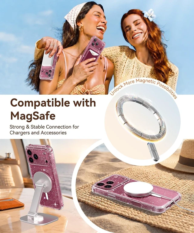 Alt view image 6 of 7 - for iPhone 18 Pro Case/iPhone 17 Pro Case for Women 6.3