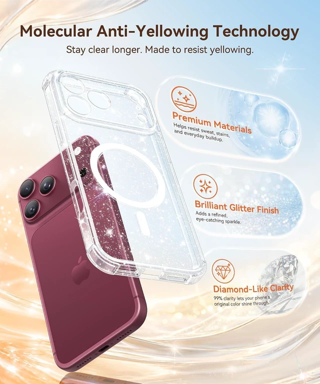Alt view image 7 of 7 - for iPhone 18 Pro Case/iPhone 17 Pro Case for Women 6.3