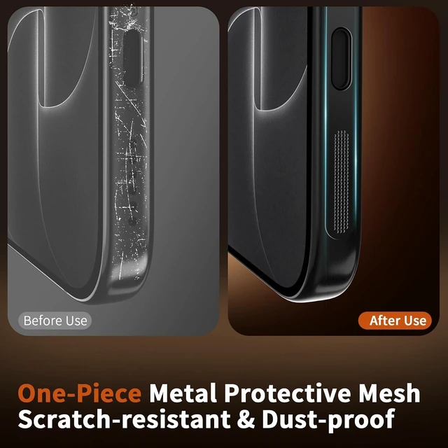 Alt view image 5 of 7 - for iPhone 18 Pro Max Speaker Dust Cover & USB C Dust Plug Black