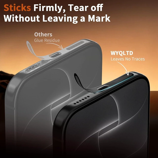 Alt view image 7 of 7 - for iPhone 18 Pro Max Speaker Dust Cover & USB C Dust Plug Black