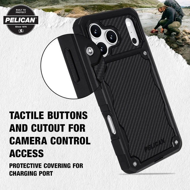 Alt view image 7 of 7 - Shield iPhone 18 Pro Max Case - Rugged MagSafe Phone Case - Carbon