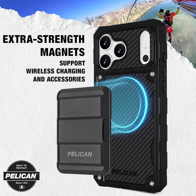 Alt view image 6 of 7 - Shield iPhone 18 Pro Max Case - Rugged MagSafe Phone Case - Carbon