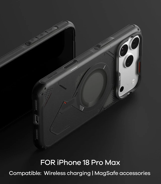 Alt view image 2 of 6 - A18 iPhone 18 Pro Max Rugged Case | Full-Cover | Drop Protection