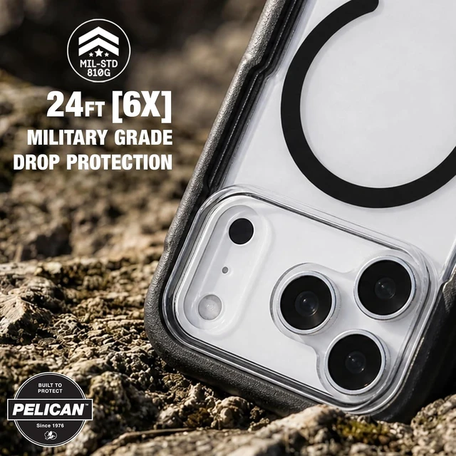Alt view image 4 of 7 - Voyager iPhone 18 Pro Max Case - MagSafe Phone Case - Black/Clear