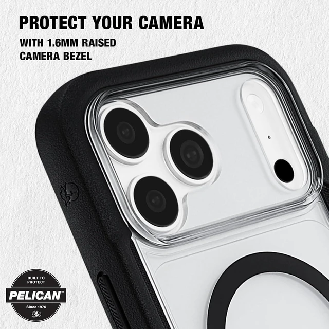 Alt view image 6 of 7 - Voyager iPhone 18 Pro Max Case - MagSafe Phone Case - Black/Clear