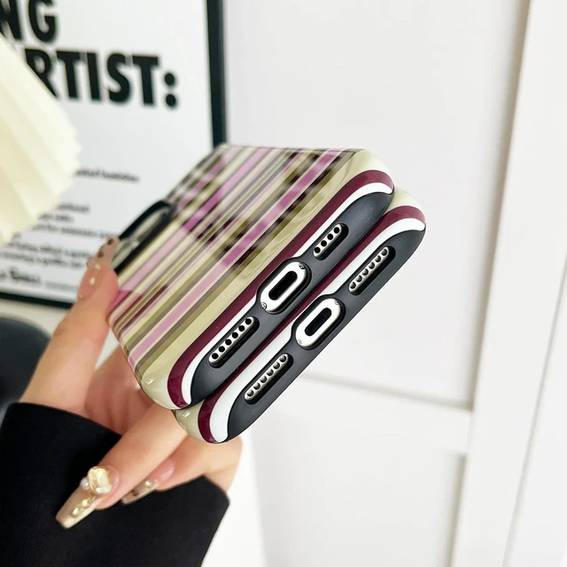 Alt view image 6 of 7 - for iPhone 18 Pro Case Cute Yellow Colorful Striped Phone Case