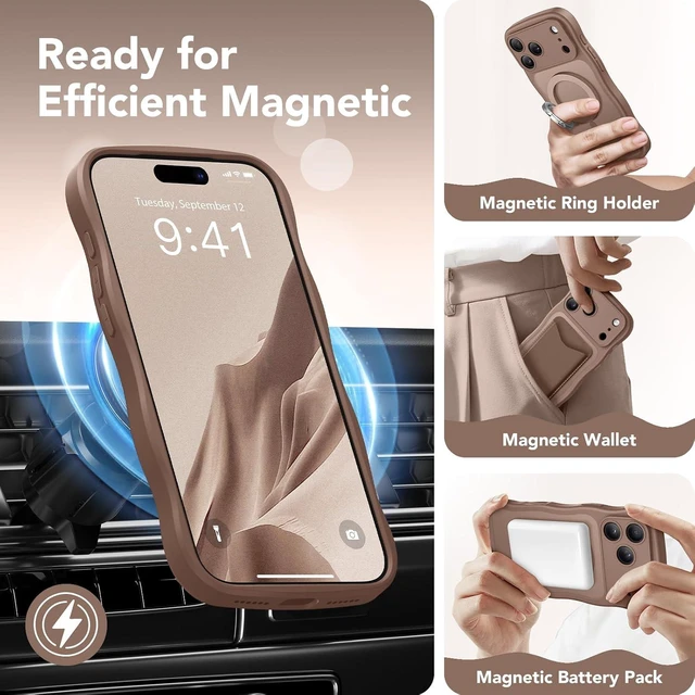 Alt view image 3 of 7 - for iPhone 18 Pro Case/17 Pro Case Women Fit for MagSafe