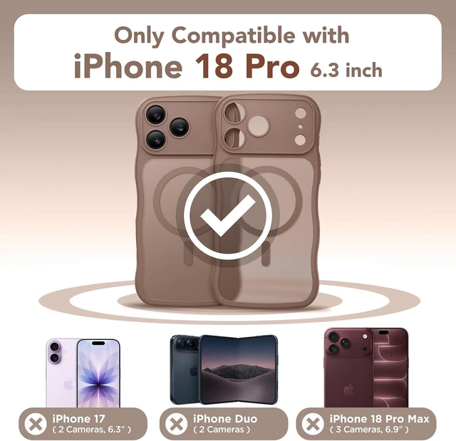 Alt view image 2 of 7 - for iPhone 18 Pro Case/17 Pro Case Women Fit for MagSafe