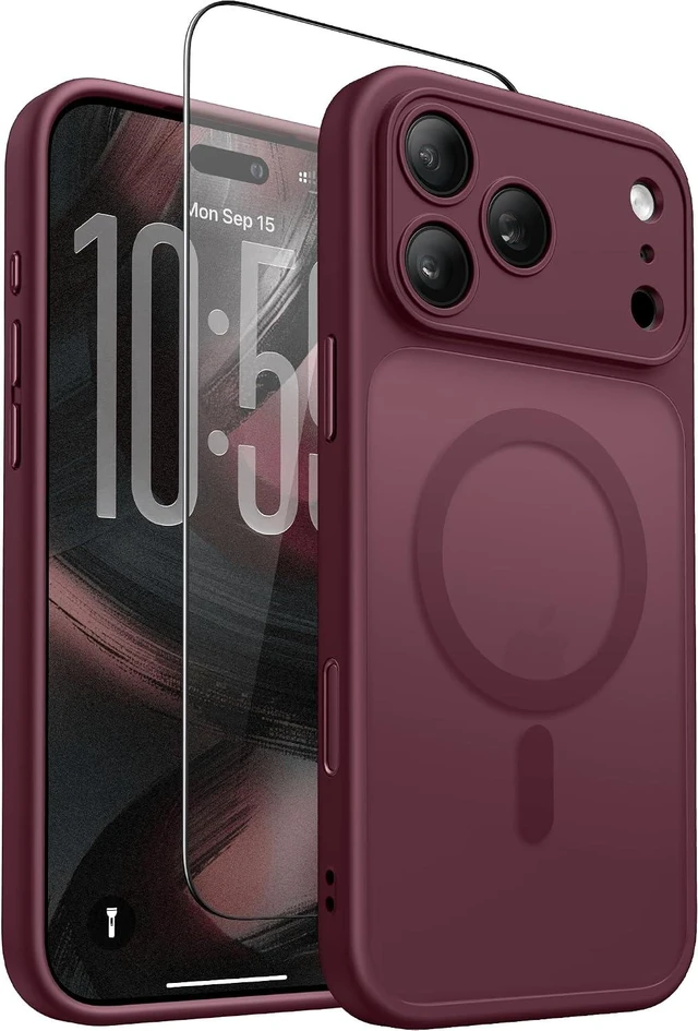 Main image of Magnetic Shockproof for iPhone 18 Pro Max & 17 Pro Max Case Burgundy