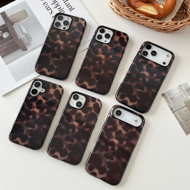 Alt view image 3 of 7 - Compatible with iPhone 18 Pro Max Case Tortoise Shell Phone Case