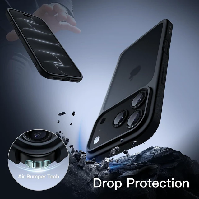 Alt view image 3 of 7 - Matte Case for iPhone 18 Pro Max Black