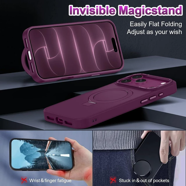 Alt view image 5 of 7 - for iPhone 18 Pro case/iPhone 17 Pro Case Ring Stand