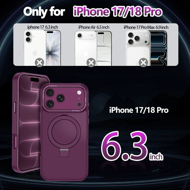 Alt view image 2 of 7 - for iPhone 18 Pro case/iPhone 17 Pro Case Ring Stand