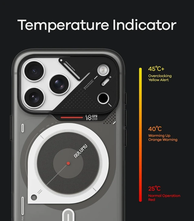 Alt view image 6 of 7 - A18 Frosted iPhone 18 Pro Max Case | Transparent Gray