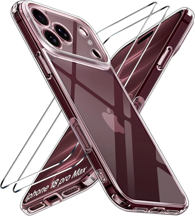 Main image of 3-in-1 Clear Case for iPhone 18 Pro Max 6.9 2026 Phone Case Clear