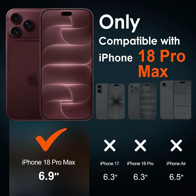 Alt view image 2 of 7 - 3-in-1 Clear Case for iPhone 18 Pro Max 6.9 2026 Phone Case Clear