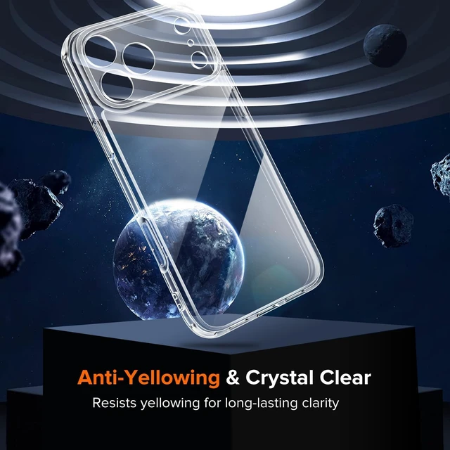 Alt view image 5 of 7 - 3-in-1 Clear Case for iPhone 18 Pro Max 6.9 2026 Phone Case Clear