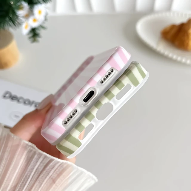 Alt view image 5 of 7 - for iPhone 18 Pro Case Striped Phone Case for Women Girls Pink