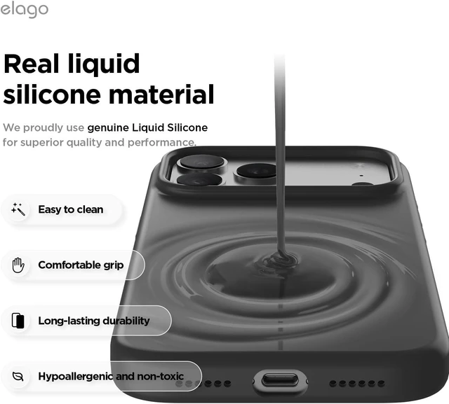 Alt view image 6 of 7 - Magnetic Silicone Case for iPhone 18 Pro Max & iPhone 17 Pro Max