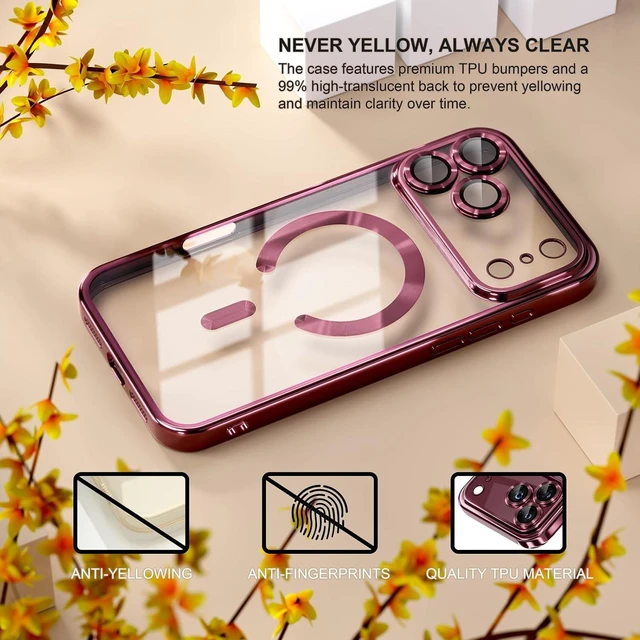 Alt view image 3 of 7 - Magnetic for iPhone 18 Pro Max /17 Pro Max Case Compatible MagSafe