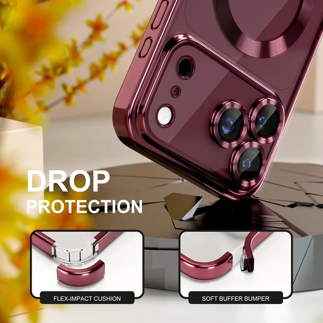 Alt view image 4 of 7 - Magnetic for iPhone 18 Pro Max /17 Pro Max Case Compatible MagSafe