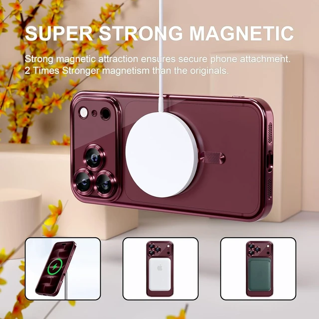 Alt view image 5 of 7 - Magnetic for iPhone 18 Pro Max /17 Pro Max Case Compatible MagSafe