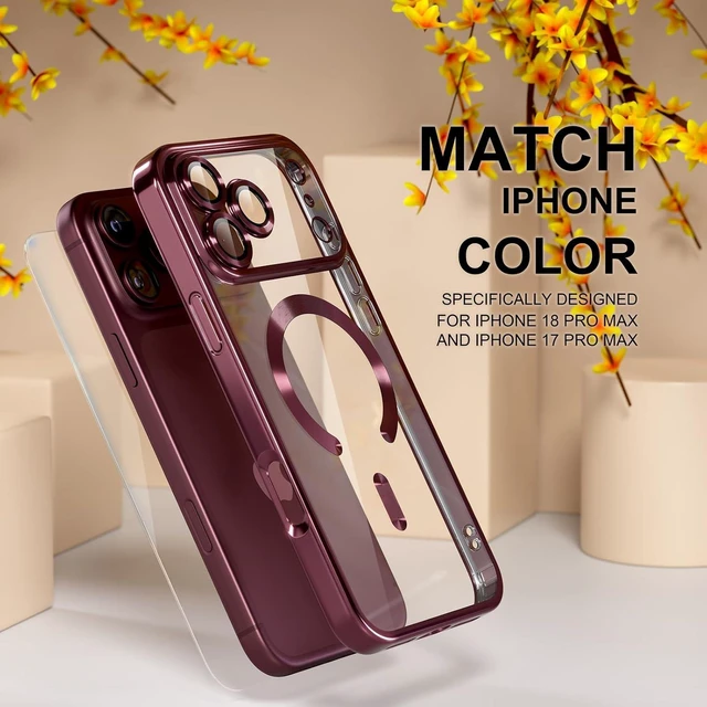 Alt view image 7 of 7 - Magnetic for iPhone 18 Pro Max /17 Pro Max Case Compatible MagSafe