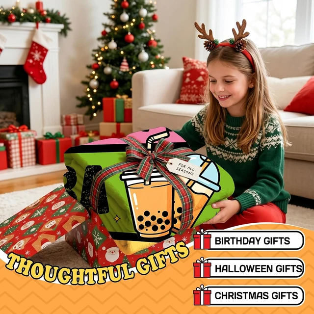 Alt view image 6 of 7 - Anime Throw Blanket Anime Gifts for Teen Girls 40x50 Ramen Boba Blanket
