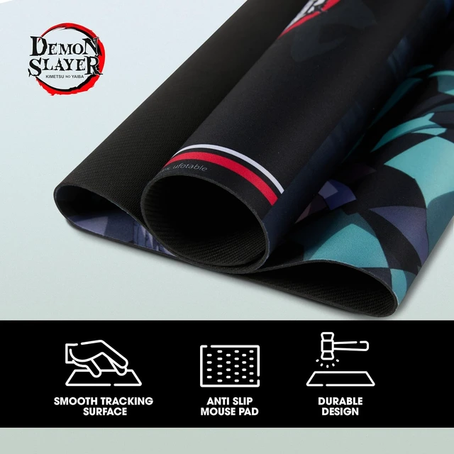 Alt view image 5 of 7 - Demon Slayer Large Gaming Mouse Pad 31x15 XL Computer Desk Mat Anime