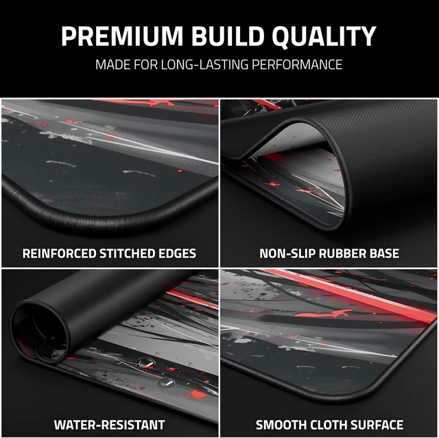 Alt view image 6 of 7 - XXL Anime Gaming Mouse Pad 35.4 x 15.7 inch - Water-Resistant